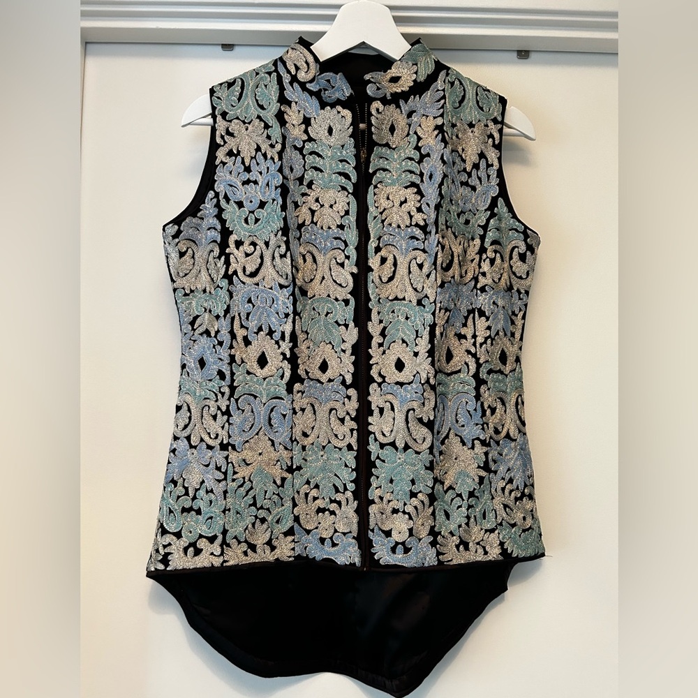 Embroidered south Asian formal top